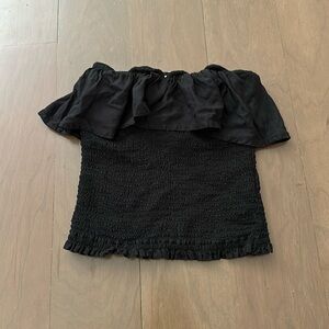 hollister S strapless ruffle top